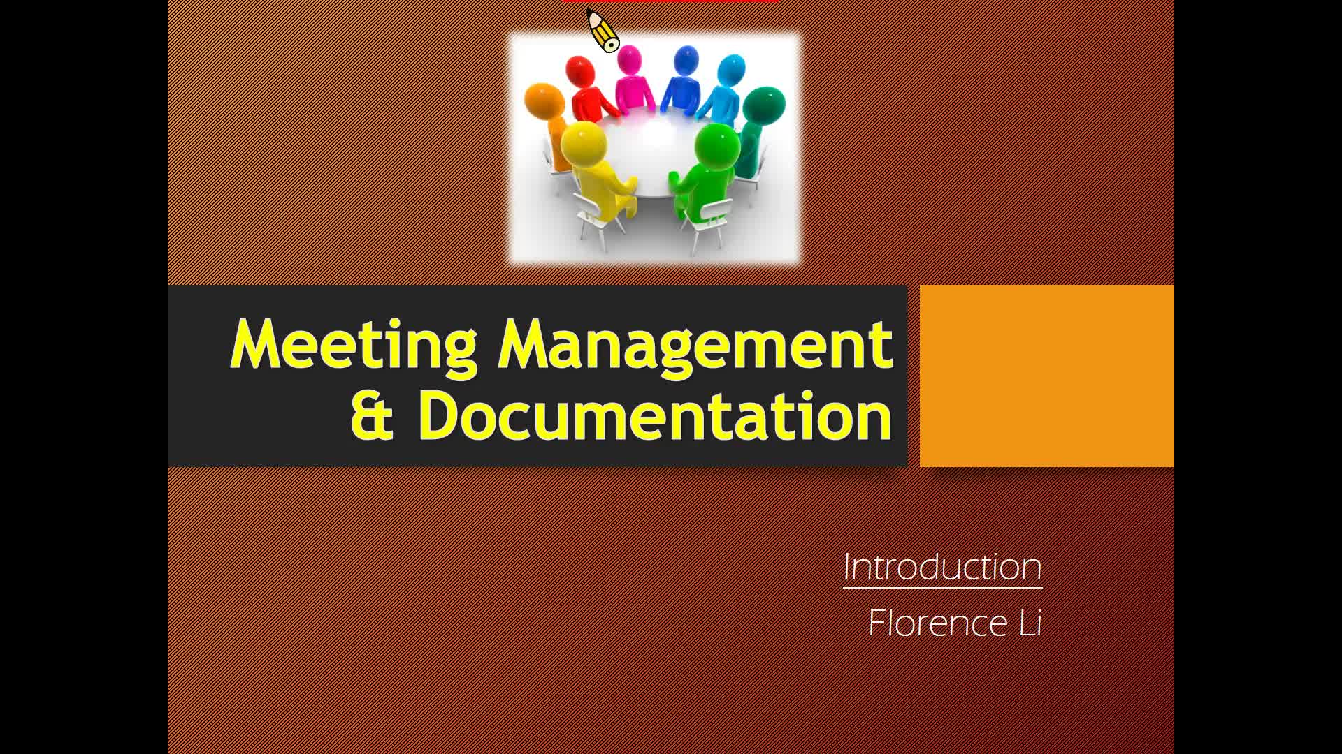 Meeting Management 會議類型與管理原則 會展實務英文 健行科技大學eclass易課平台